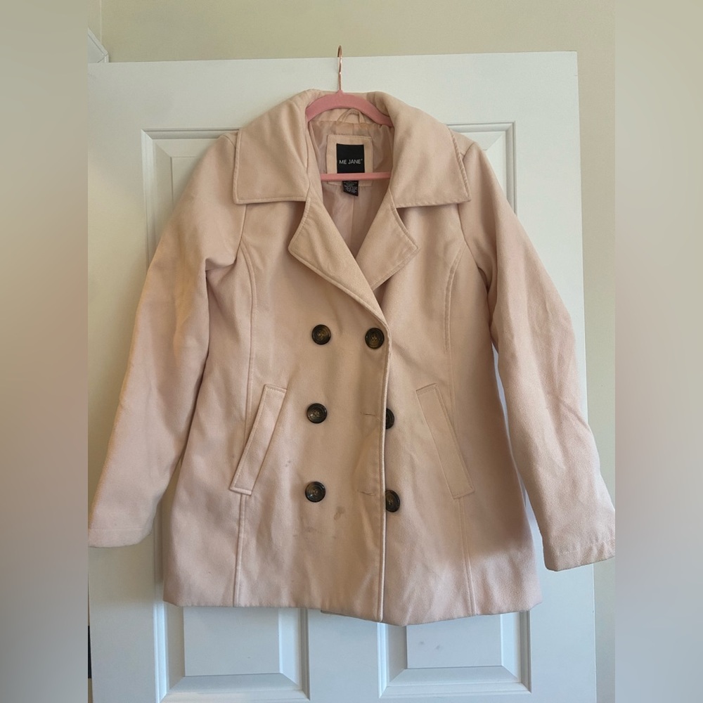 “Me Jane” Pink Pea Coat Size Large